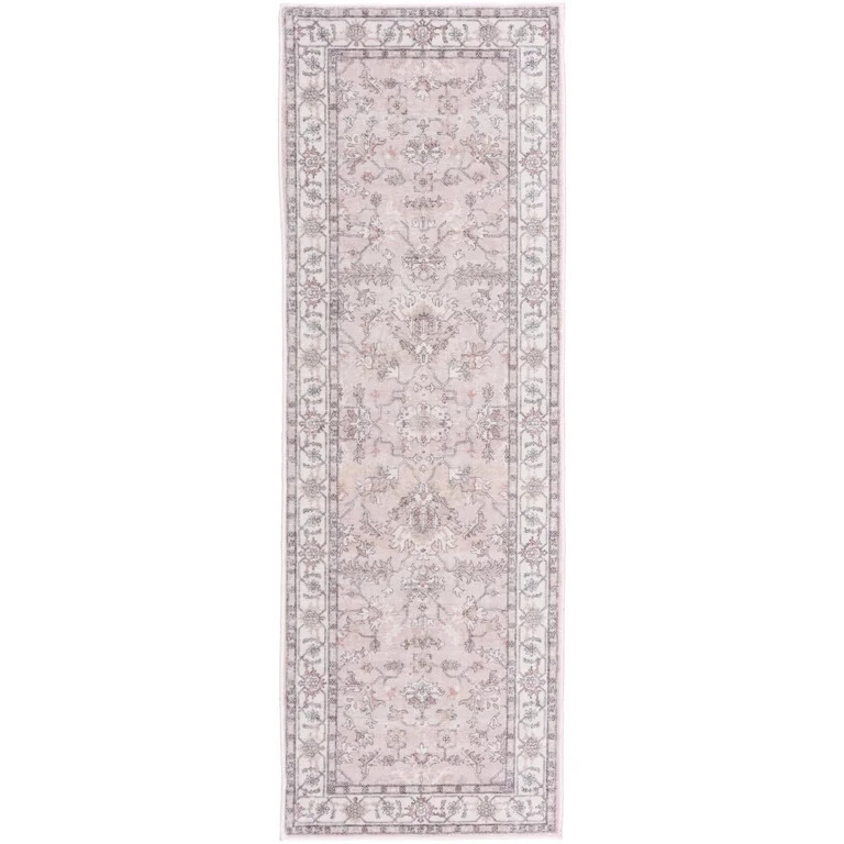 Home Decor Collection Washable Pink Persian Faux Fur Indoor Runner, 20"x59" | Walmart (US)