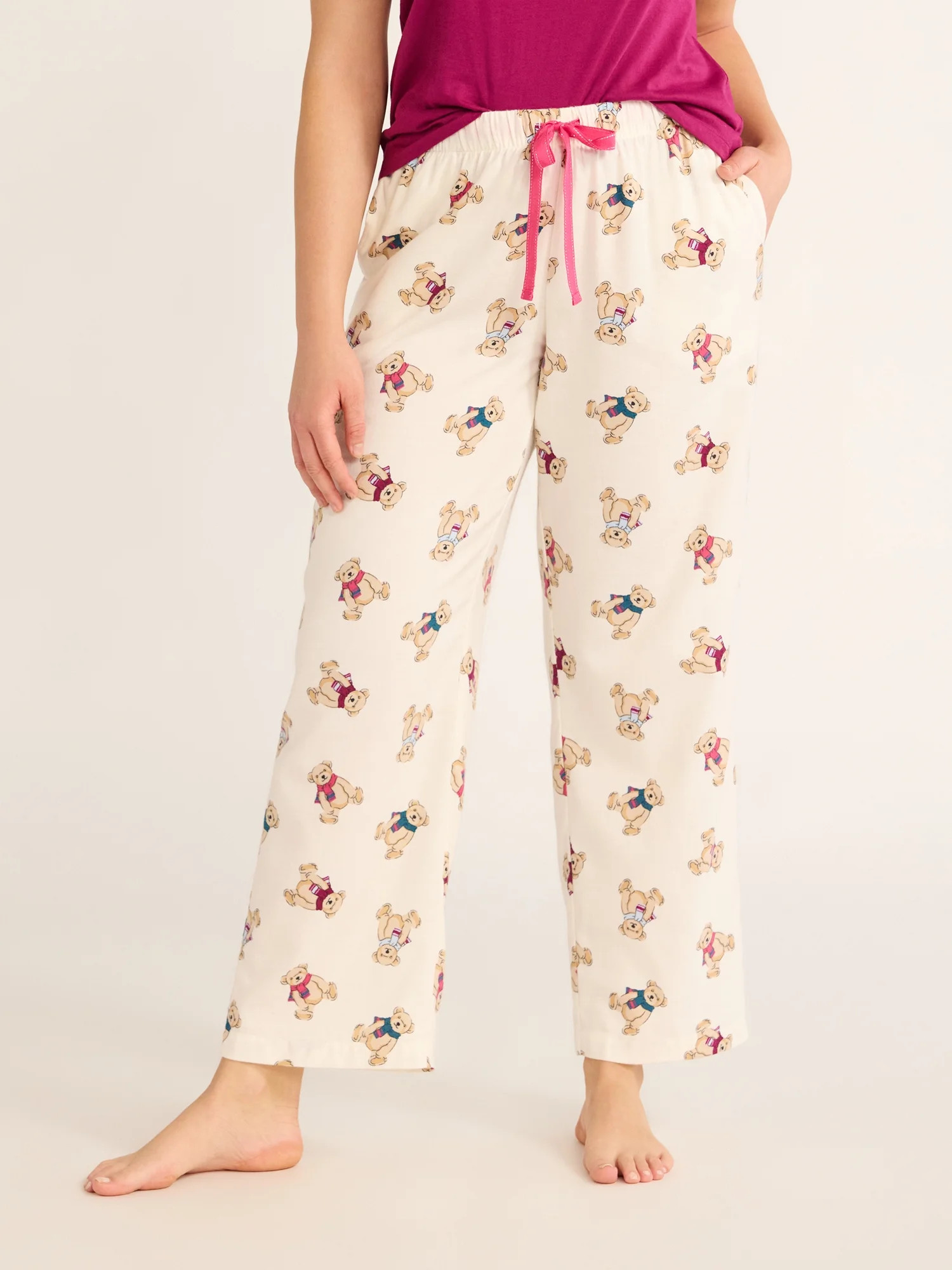 Joyspun Women's Flannel Sleep Pants, 30” Inseam, Sizes XS-3X | Walmart (US)