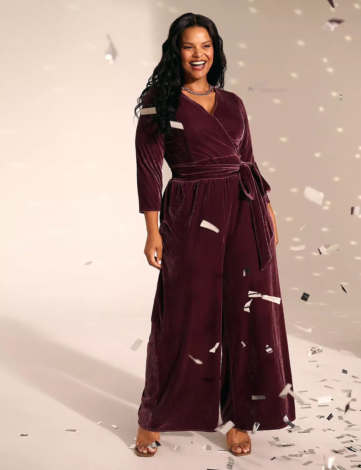 Lena Velvet Jumpsuit | LaneBryant | Lane Bryant (US)