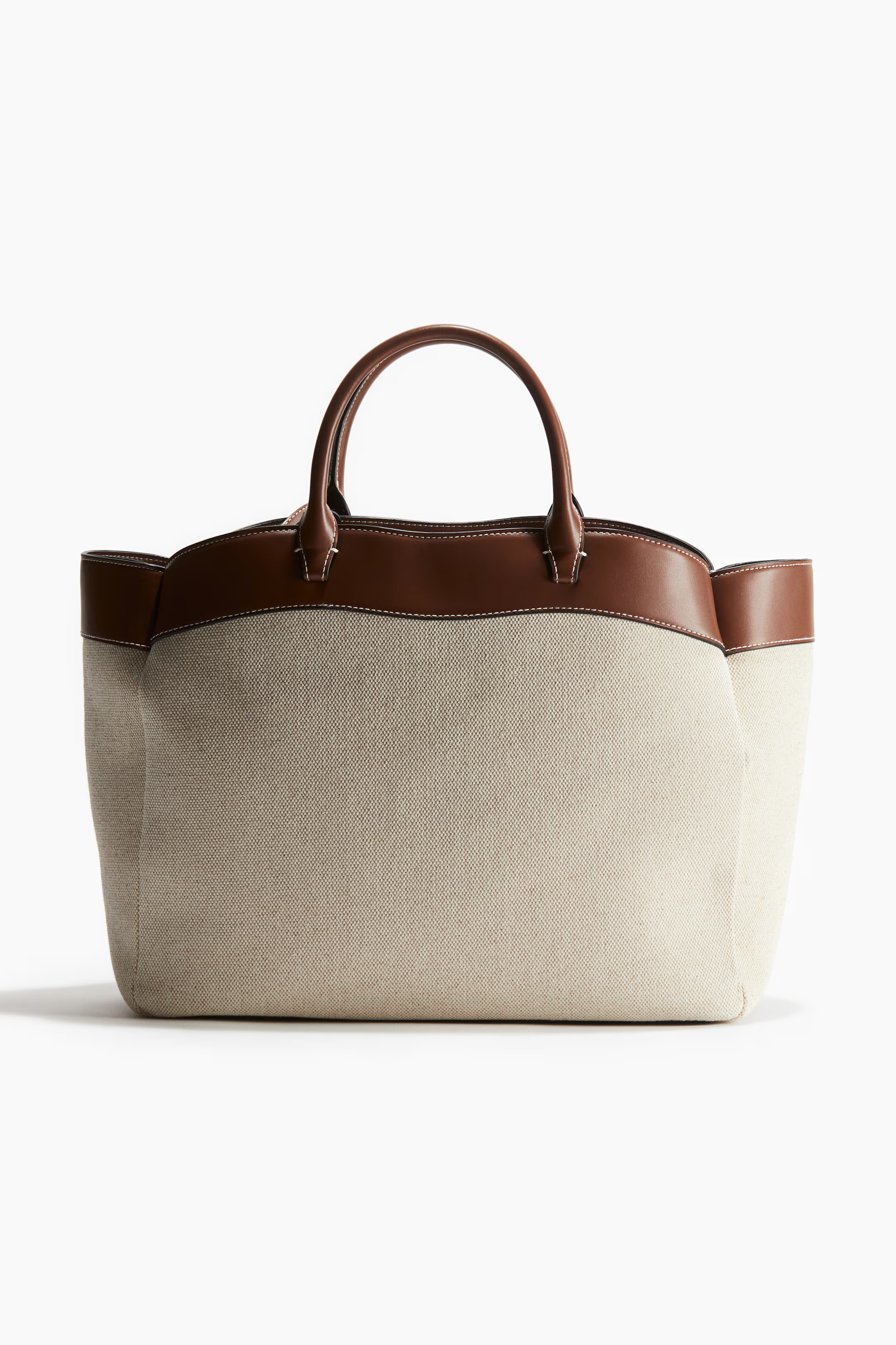 Canvas Shopper - Light beige/brown - Ladies | H&M US | H&M (US + CA)