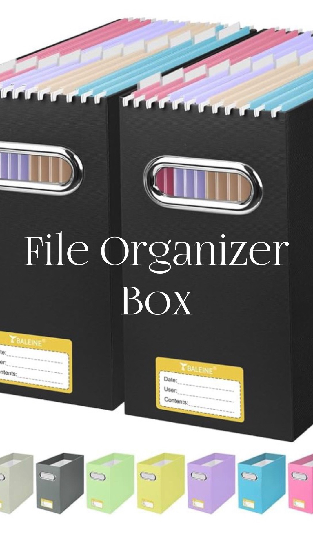 I’ve been converting my metal frame file holders to these sturdy organizer boxes. Love the clean and tidy look of them. They also come in many colors!!

#LTKHome #LTKstorytime #LTKdayinmylife