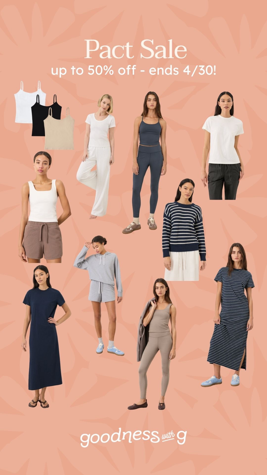 Up to 50% off at Pact through 4/30! Such great ALL organic cotton staples & cozies☁️

Personally living in the t-shirt dresses (wearing a small & bump friendly) 🫶🏼

#LTKSaleAlert