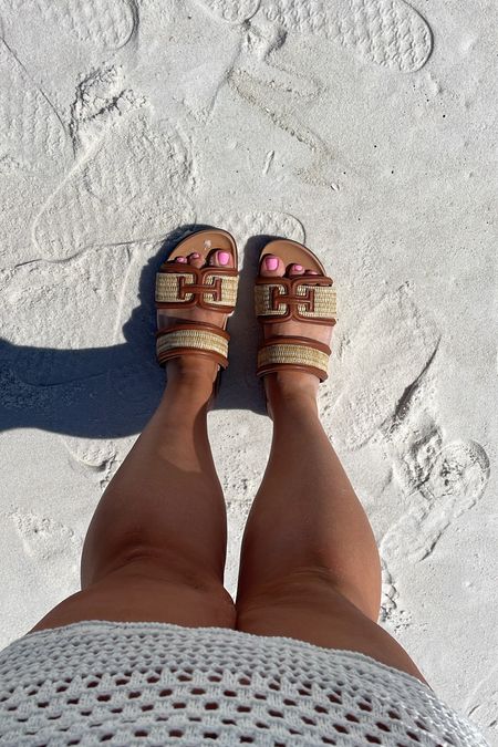 Best neutral pair of summer sandals wearing my true size 

#LTKSpringSale #LTKshoecrush #LTKswim
