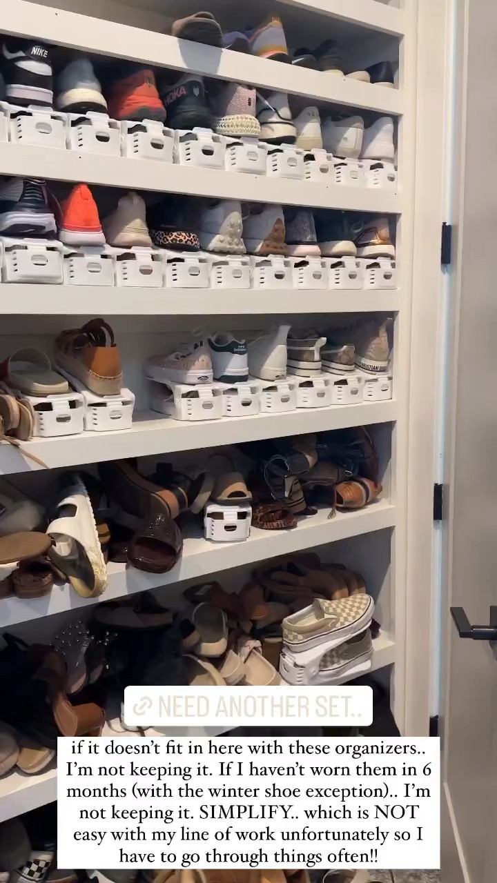 Organizing my closet and loving these shoe organizers  

#LTKshoecrush #LTKhome