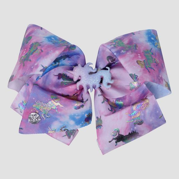 Girls' JoJo Siwa Rainbow Unicorn Bow Hair Clip | Target