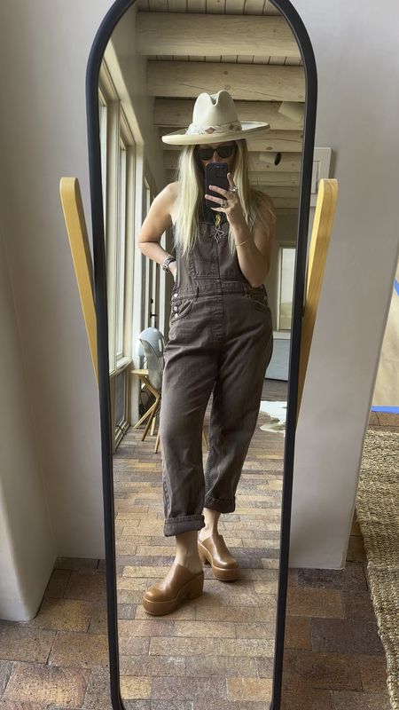 One of my weekly go to looks, I tend to cycle my favorites once per week to keep getting dressed easy. These overalls have been in rotation since I got them last spring and I went a size large for a slightly more comfortable fit. The hat is my signature for 10 years now. The clogs are new and I will be wearing them all fall! 

#LTKover40 #LTKstyletip #LTKSeasonal