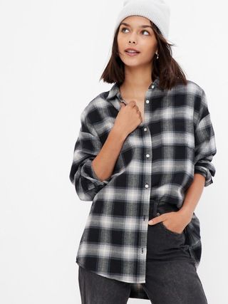 Teen 100% Organic Cotton Flannel Shirt | Gap (US)