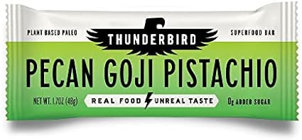 Thunderbird Bars Energy Snack, Gluten-Free with Protein, Healthy Real Food, Vegan Paleo Non-GMO, ... | Amazon (US)