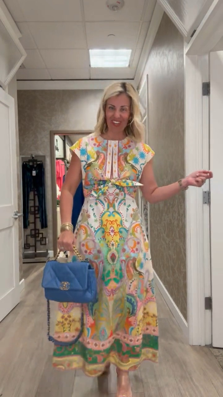 Color obsessed and the fit is perfection!!￼ This one is definitely coming home with me! I’m wearing a size 2 (it is generous in the chest) and 8 in heels . ￼

#LTKdayinmylife #LTKmomlife #LTKOver40