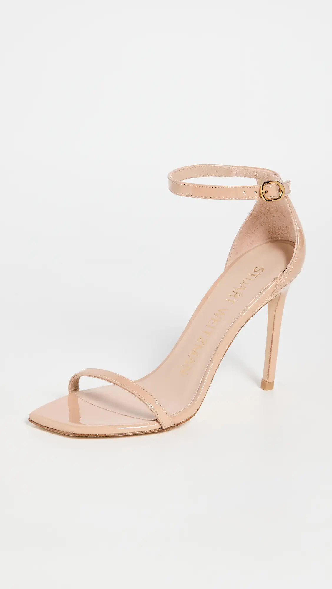 Stuart Weitzman Nudist Curve 100 Patent Sandals | Shopbop | Shopbop