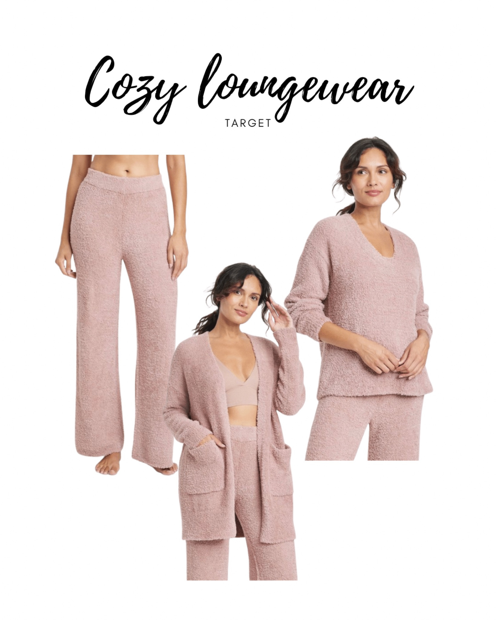 NEW Cozy loungewear at Target. Pink, offwhite and tan



#LTKunder50 #LTKSeasonal
