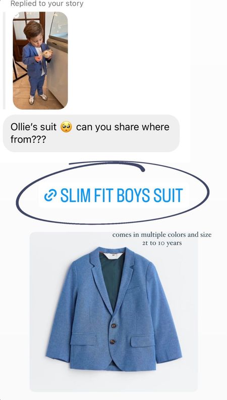 My boys slim fit suits - perfect for wedding guest looks or for boys Easter outfits. I love getting dressed up in our matching Easter looks every day - especially having the pictures to look back one. This is a great color and price point. 

#LTKkids #LTKunder50 #LTKFind