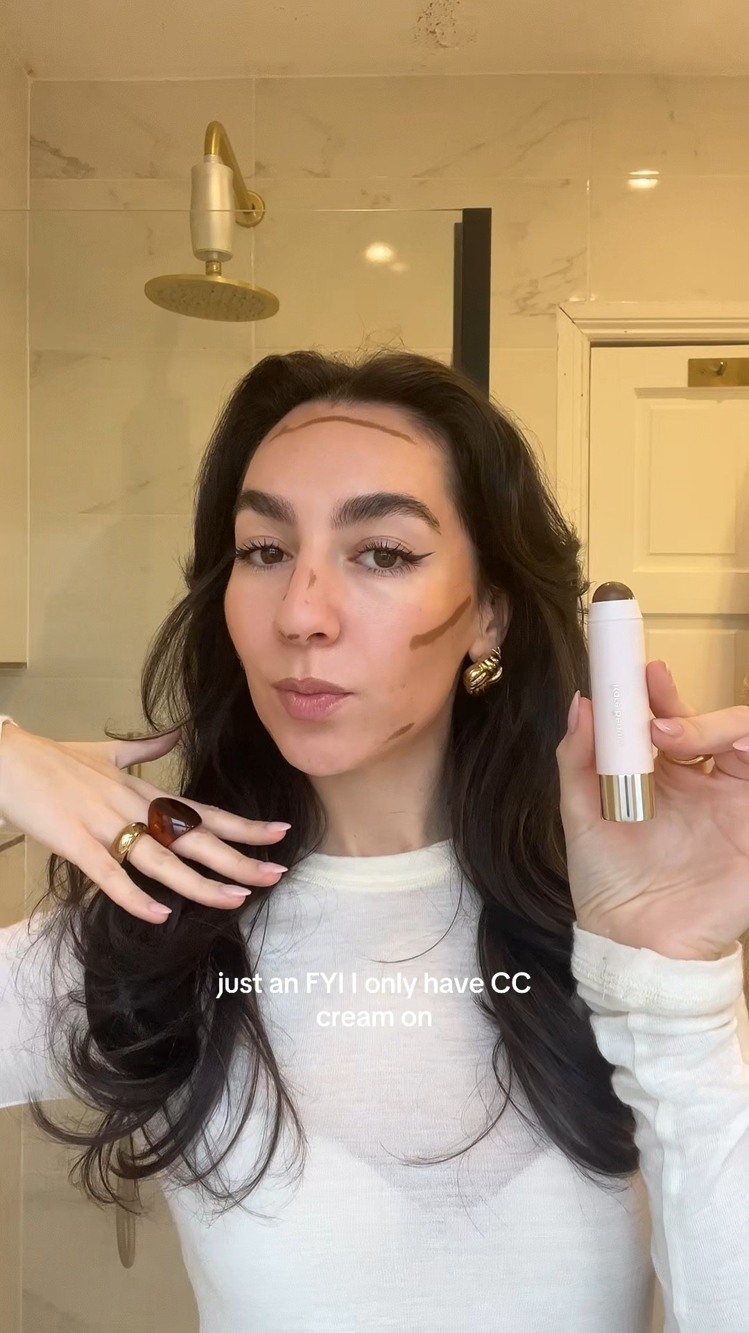 Rare beauty bronzer stick, contour, makeup, first impression 

#LTKbeauty #LTKeurope #LTKuk