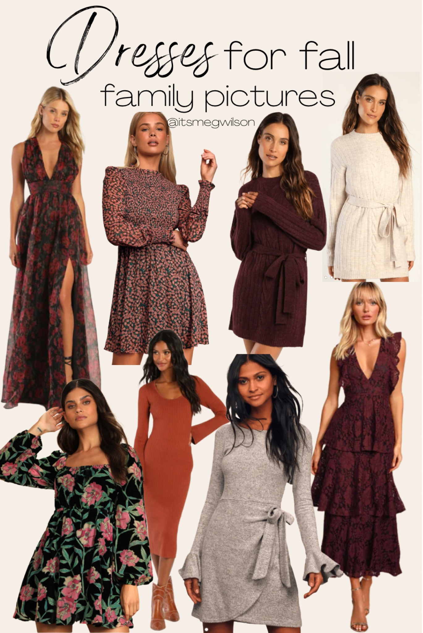Dresses for fall and holiday family pictures #ltkfall 

#LTKSeasonal