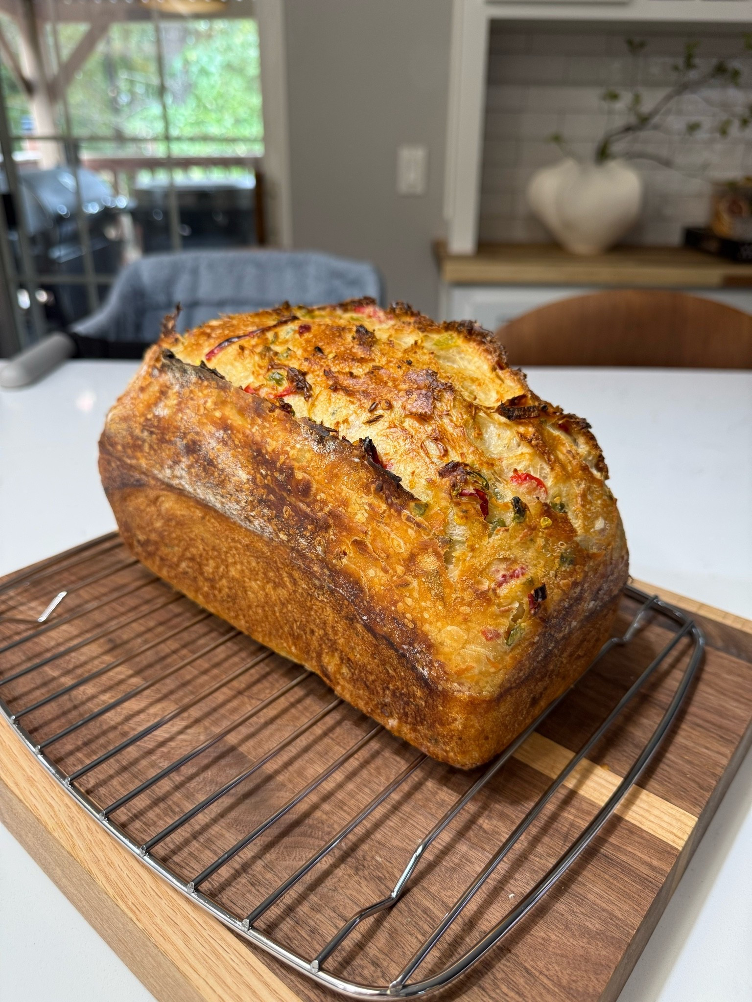Today’s bake was a 75% hydration sourdough loaf with inclusion overload!  This one had the most beautiful dough when I was working it. It baked up golden and crispy on the outside and had the perfect crumb inside ♥️

#LTKvlog #LTKfoodie #LTKdayinmylife