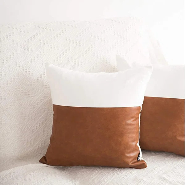 Huie Patchwork 18'' Throw Pillow Cover | Wayfair North America