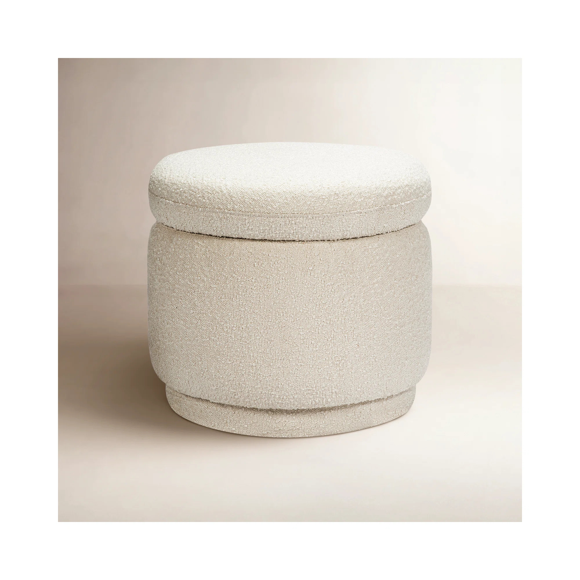 babyletto Enoki 21" Wide Round Storage Ottoman with Storage & Reviews | AllModern | AllModern