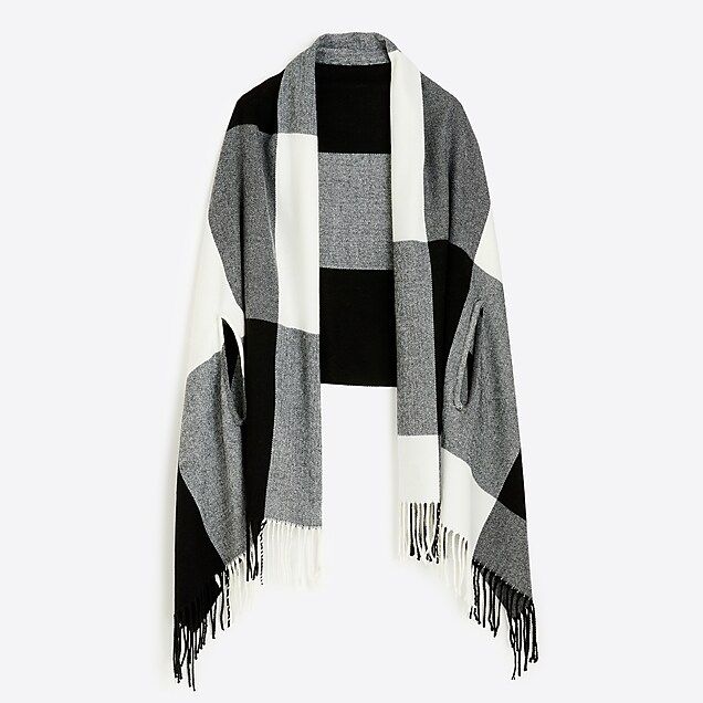 Plaid cape-scarf | J.Crew Factory