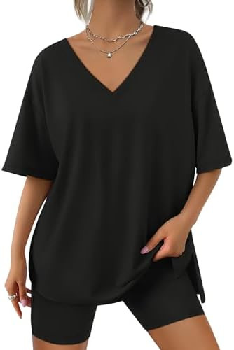 Trendy Queen Womens Two Piece Lounge Sets Spring Outfits 2026 Summer Fashion Vacation Tops Shorts... | Amazon (US)