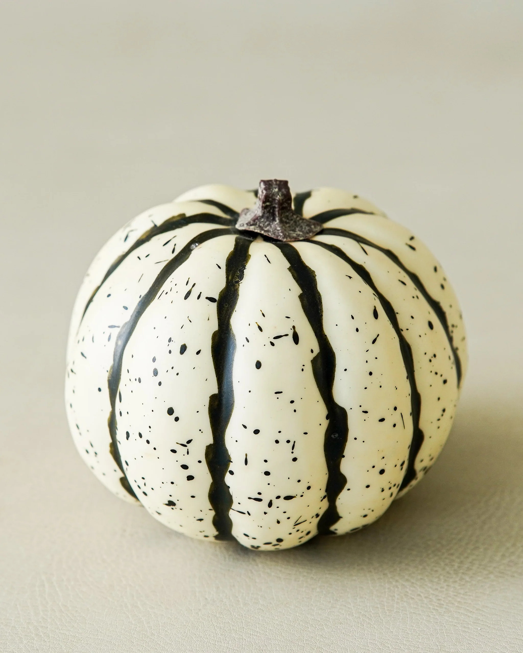 Striped Faux Pumpkin | Small | MJHome