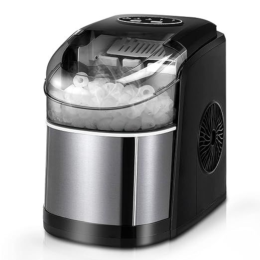 Ice Maker Machine for Countertop, Self-Cleaning Function, 26Lbs/24H Portable Ice Maker, 9 Ice Rea... | Amazon (US)