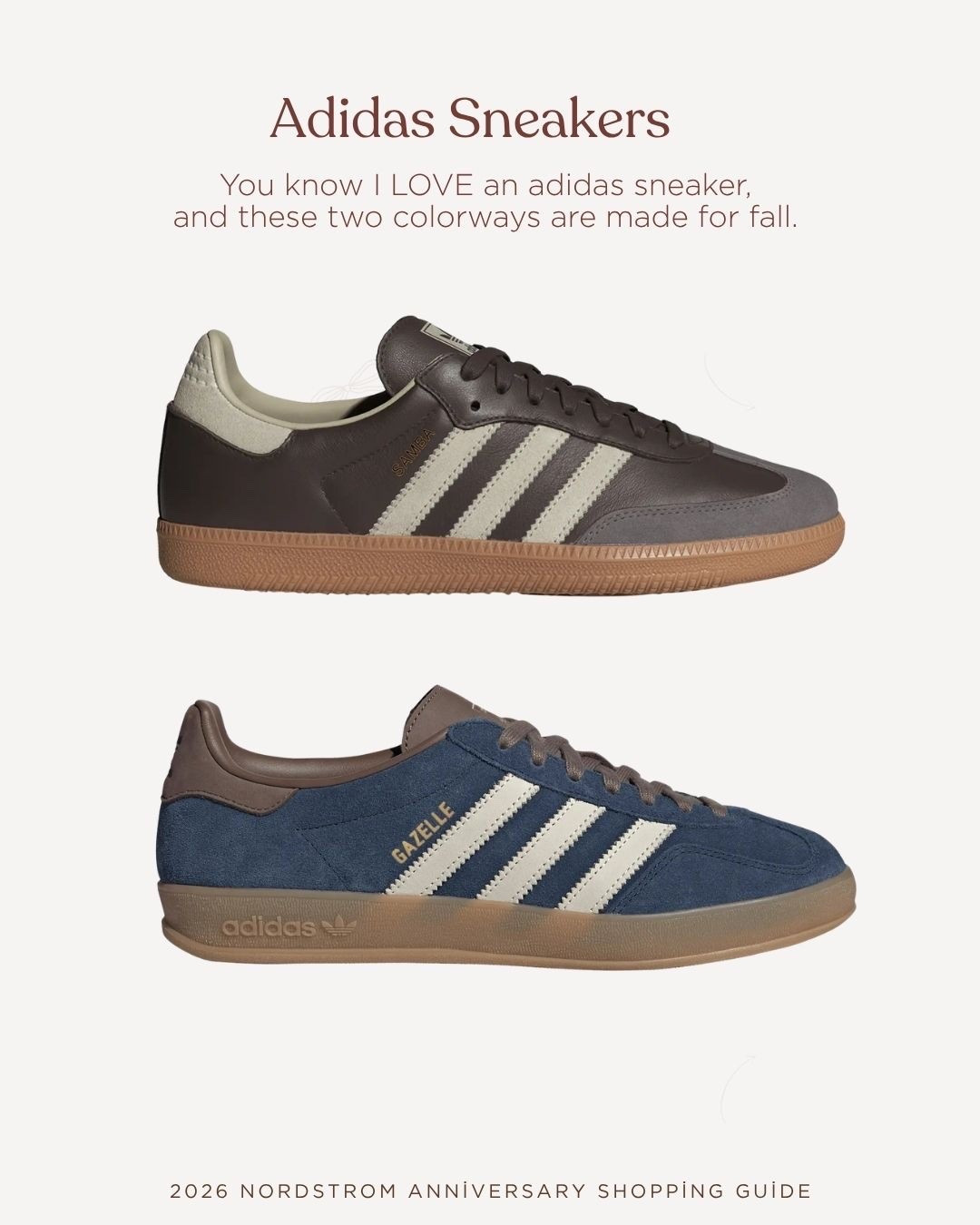 Adidas sneakers for fall as part of the Nordstrom Anniversary Sale!!

#LTKSaleAlert
