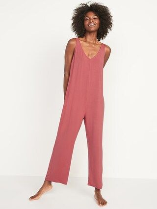 Sunday Sleep Cropped Wide-Leg Jumpsuit for Women | Old Navy (US)