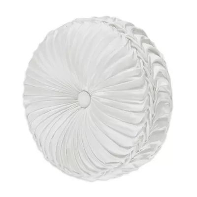 J. Queen New York™ Cordelia Round Throw Pillow in White | Bed Bath & Beyond