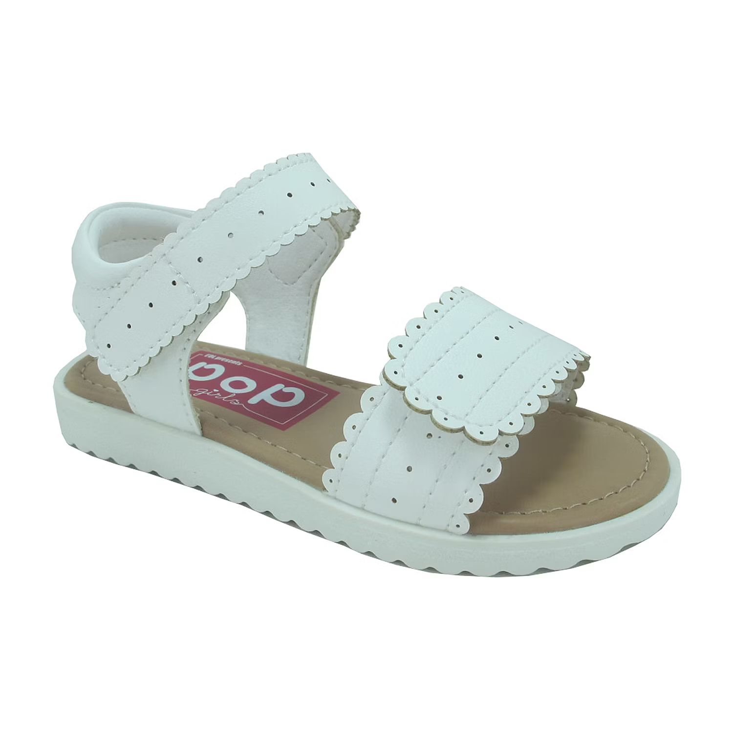 Pop Toddler Girls Lil Marshmallow Adjustable Strap Flat Sandals | JCPenney