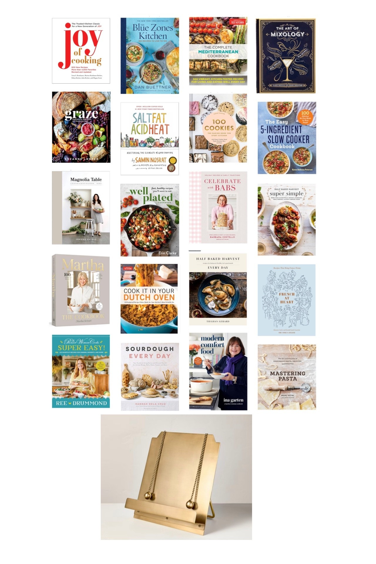 Lots of great cookbooks! And I love a good cookbook stand! Perfect for gifting! 

#LTKHoliday #LTKGiftGuide #LTKfoodie
