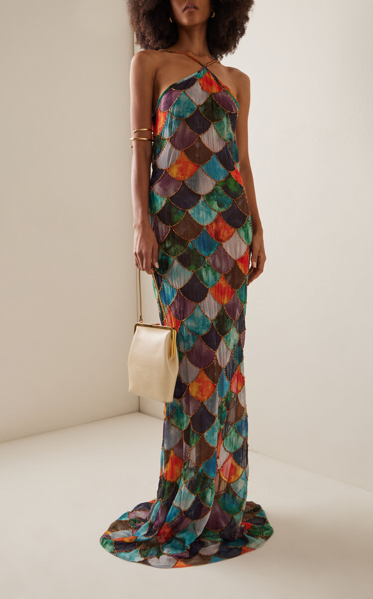 Exclusive Mami Beaded Chiffon Maxi Dress | Moda Operandi (Global)