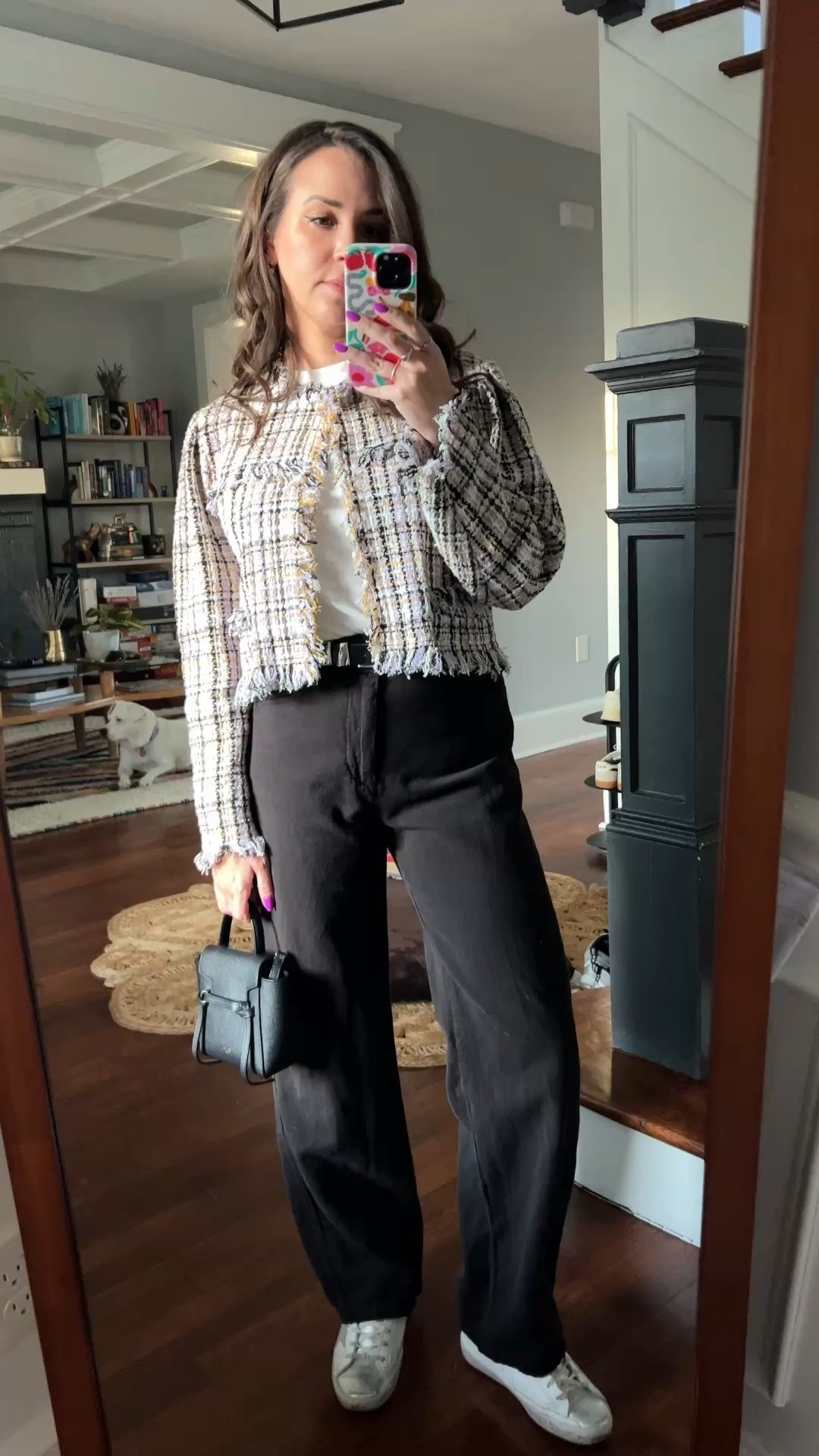 Date night. Style. Outfit. Tweed. Celine. Belt bag. Anine Bing. Casual outfit.

#LTKWatchNow #LTKFindsUnder100 #LTKSeasonal