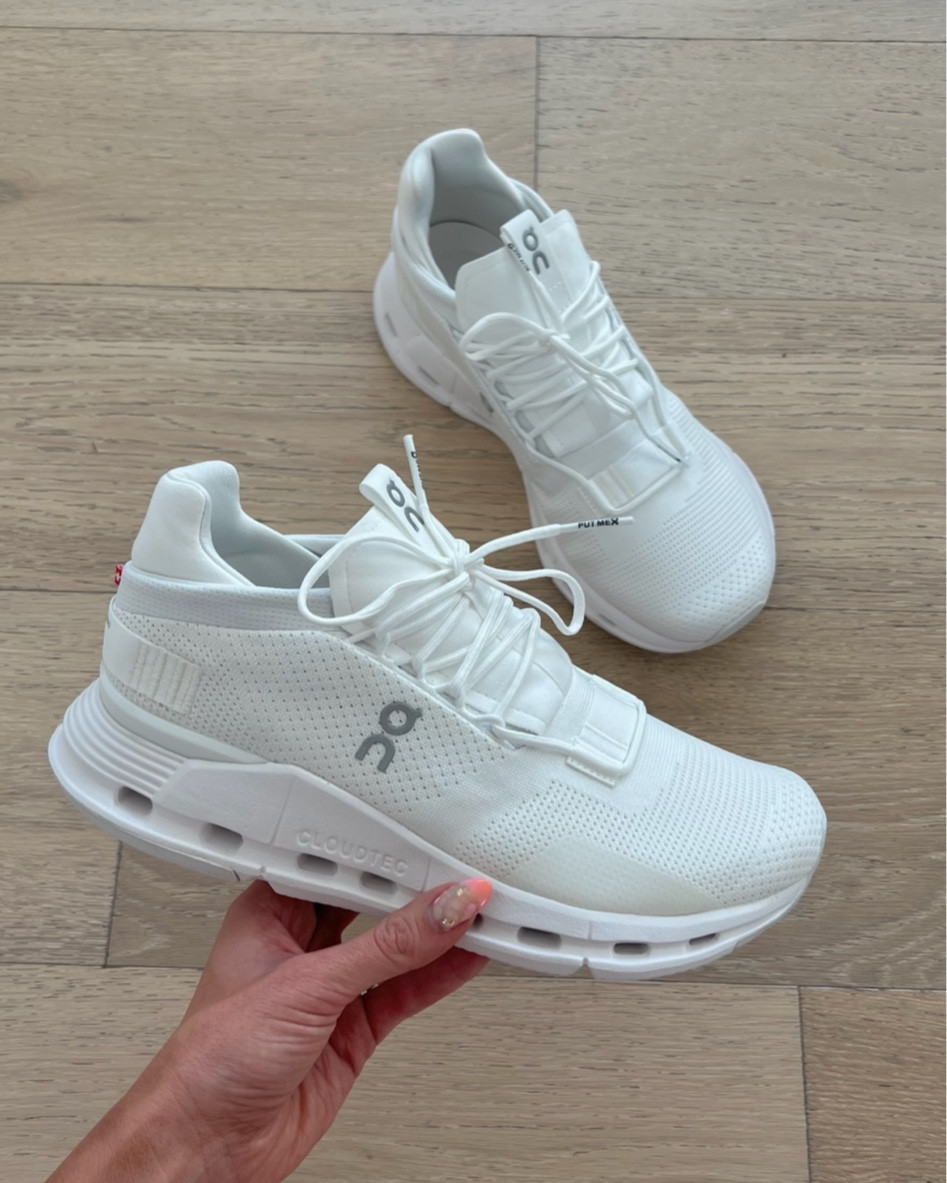 New white sneakers for spring 🤍 got my favorite oncloud cloudnova sneakers in all white and love them! 

Running shoes; mom shoes; cute sneakers; comfy sneakers; oncloud; cloudnova; workout shoes; Christine Andrew 

#LTKshoecrush #LTKfitness #LTKMostLoved