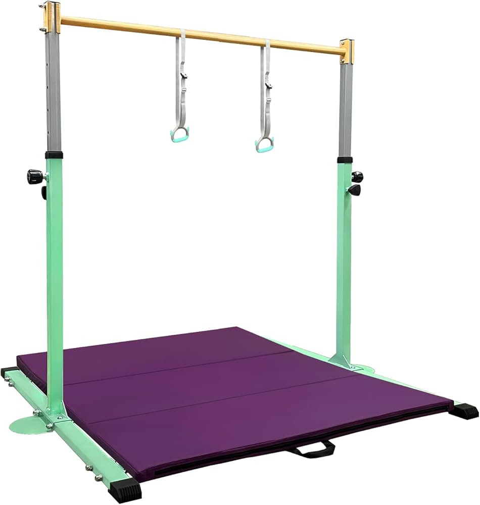 GLANT Gymnastic Kip Bar,Horizontal Bar for Kids Girls Junior,3' to 5' Adjustable Height,Home Gym ... | Amazon (US)