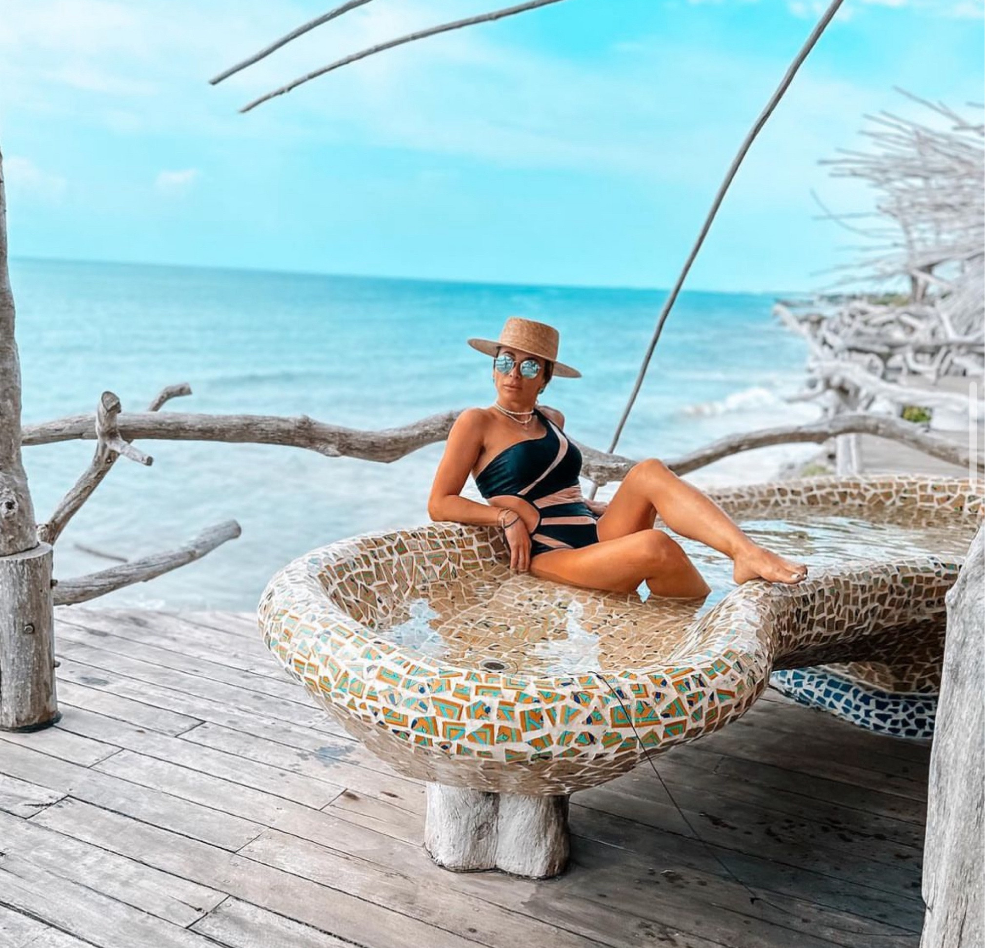 🐚🌊One time in Mexico at my favorite place wearing my fav one- piece- swimming suit that is on SALE NOW!!! 

#LTKswim #LTKsalealert #LTKtravel