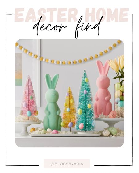 Easter pastel flocked bunny and bottle brush trees. Easter decor. Easter home. Easter home decor. Spring home decor. Modern Easter decor. Easter decorating ideas. Neutral Easter decor. Modern farmhouse Easter decor. Easter decor inspo. Easter bunny. Easter wreath. Easter pillows. Easter garland  #ltkunder50 spring wreath. Spring pillows. Spring home decor. Spring decor. Neutral spring decor. Modern farmhouse spring decor  



#LTKhome #LTKFind #LTKSeasonal