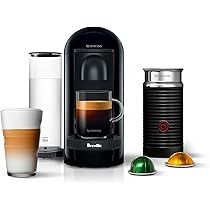 Nespresso BNV450IBL VertuoPlus Espresso Machine with Aeroccino by Breville, Ink Black | Amazon (US)