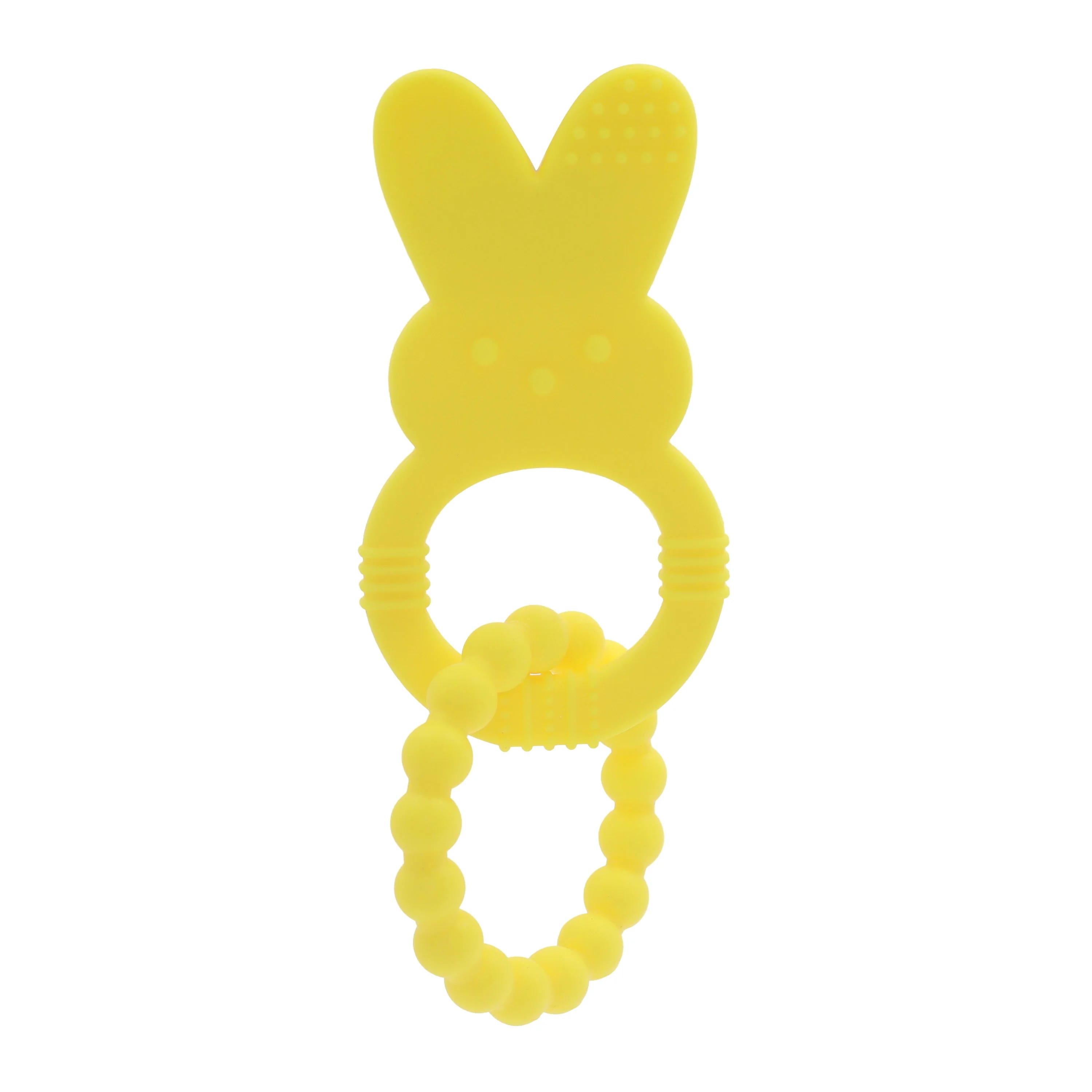 Peeps Bunny Silicon Baby Teether, Yellow | Walmart (US)