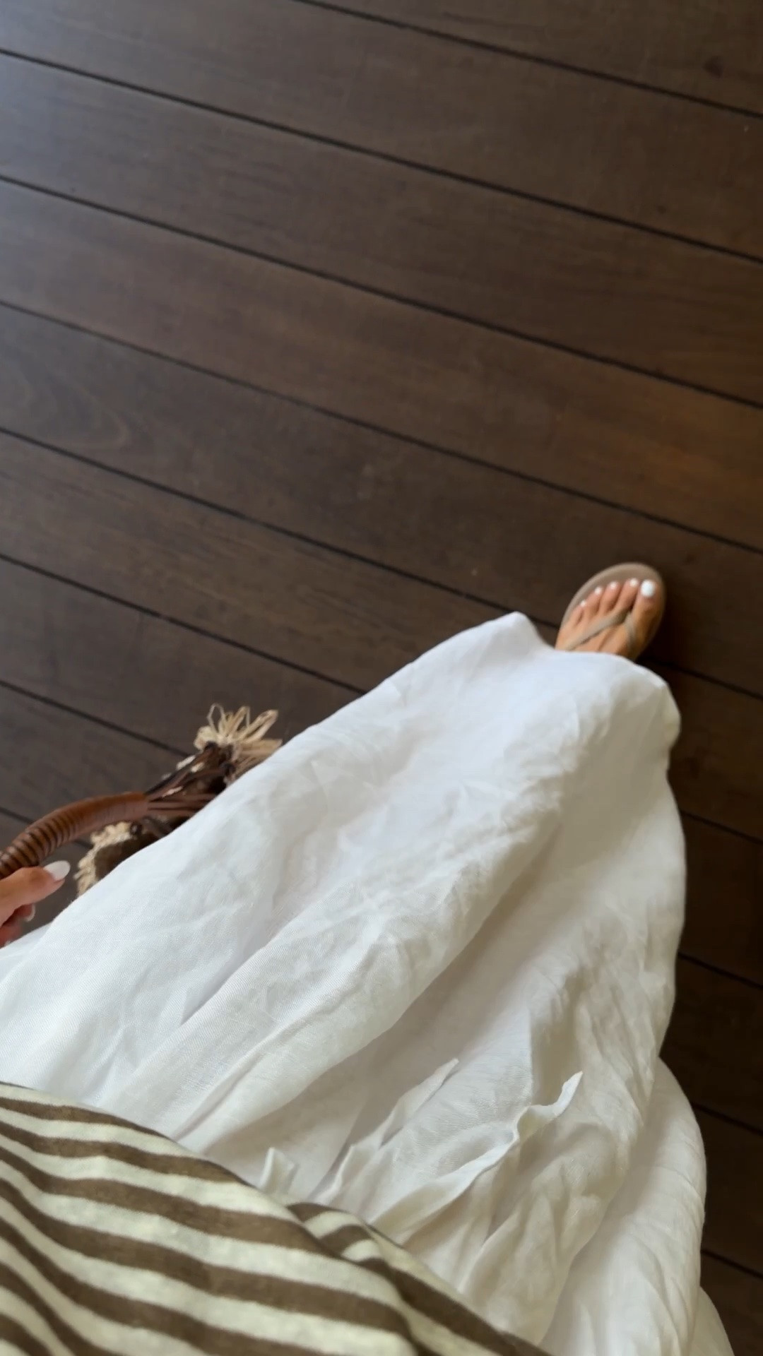 Had to pick up these sandals in the color coco butter! I’m just shy of 5-7” wearing the size S (runs oversized) and size small skirt!

#LTKgrwm #LTKdayinmylife #LTKSeasonal