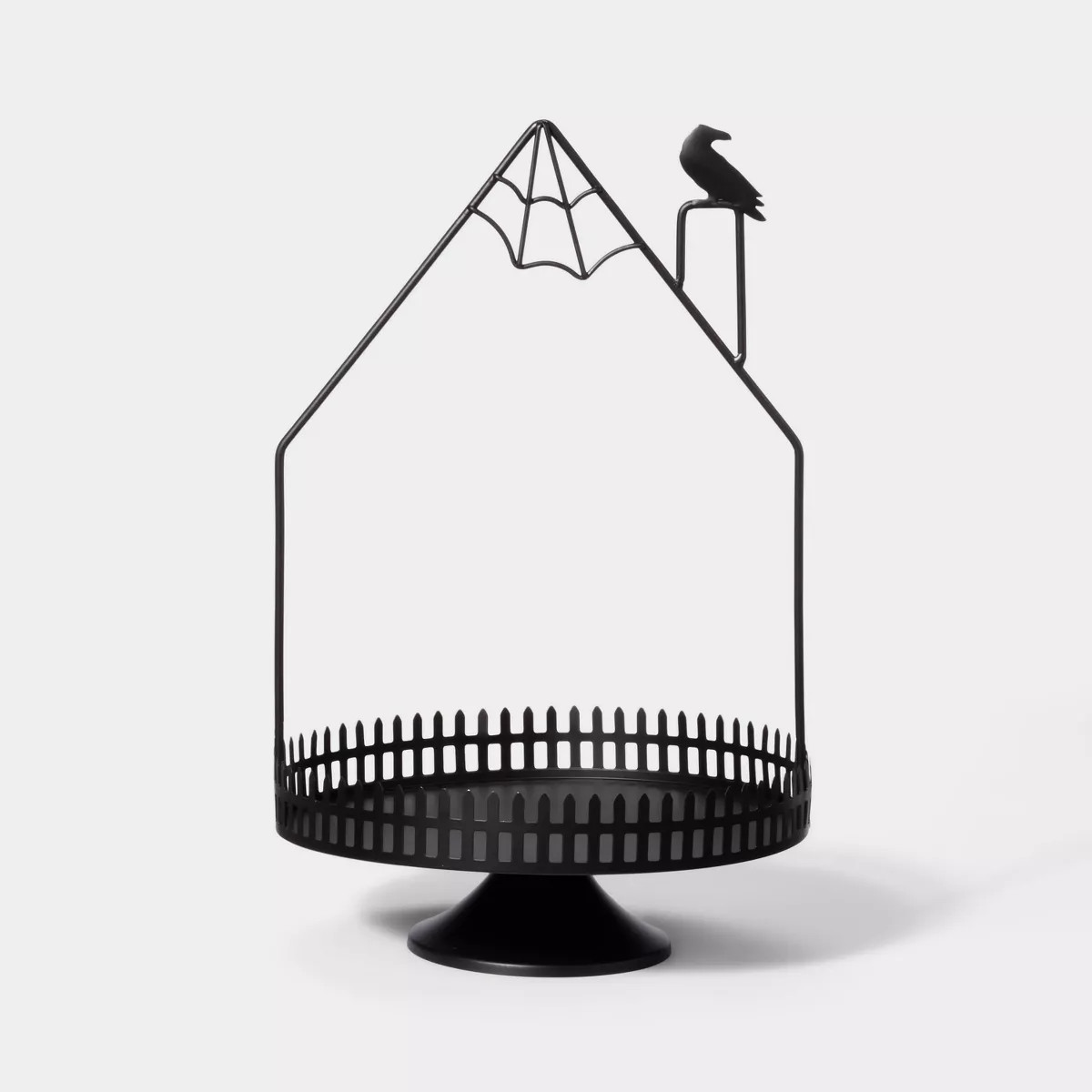 Metal Black Haunted House Halloween Decorative Tray - Hyde & EEK! Boutique™ | Target