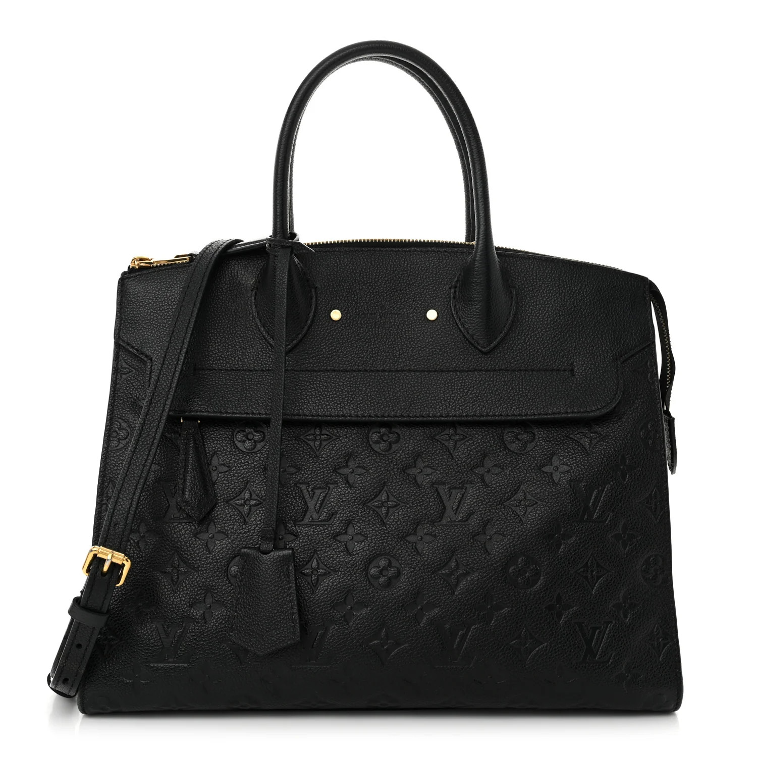 LOUIS VUITTON Empreinte Pont Neuf MM Black | FASHIONPHILE | FASHIONPHILE (US)