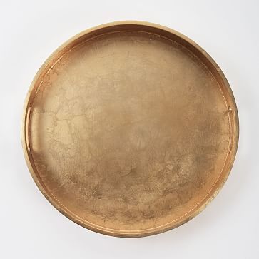 Lacquer Wood Trays - Round | West Elm (US)
