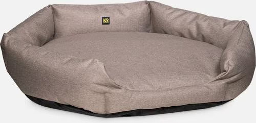 K9 Ballistics Tough Ripstop Oval Bolster Dog Bed, Taupe Premium Finish, Medium | Chewy