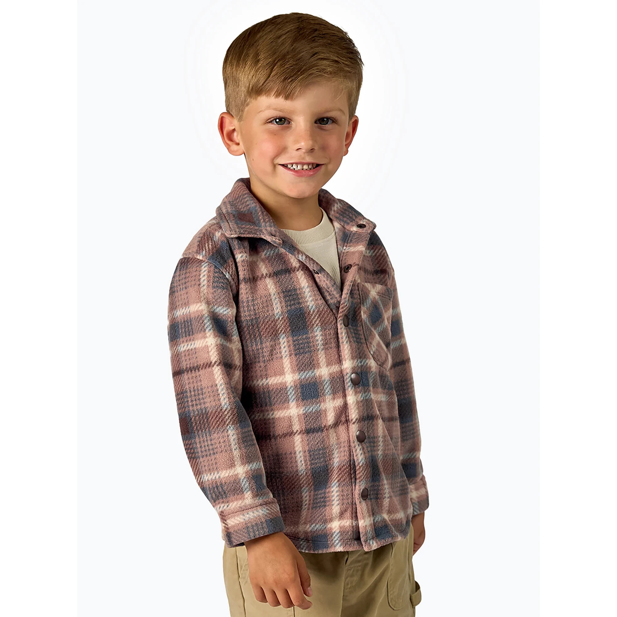 Modern Moments by Gerber Toddler Boy Microfleece Shacket, Sizes 12M-5T | Walmart (US)