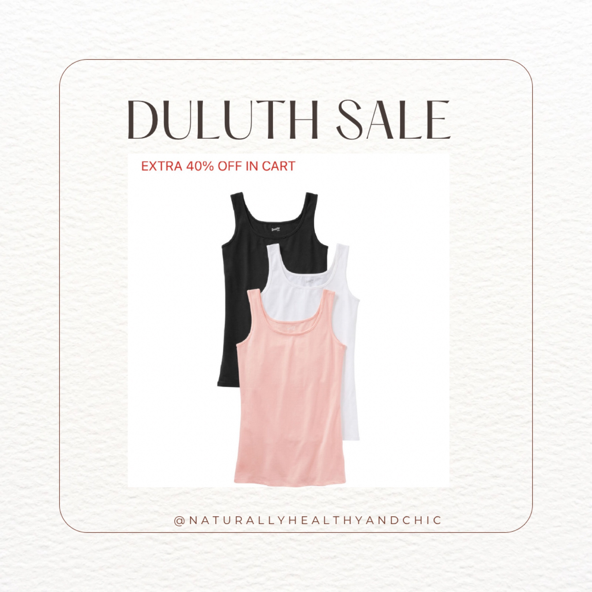 No yank tank. Best undershirt or tank out there. Wear under flannel or layer. Long and does not ride up! Tts. Comes in 3 pack and 40% off site wide . Duluth trading 

#LTKsalealert #LTKfindsunder50 #LTKCyberWeek