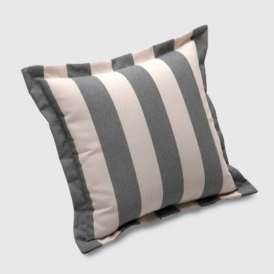 Cabana Stripe Outdoor Deep Seat Pillow Back Cushion - Threshold™ | Target