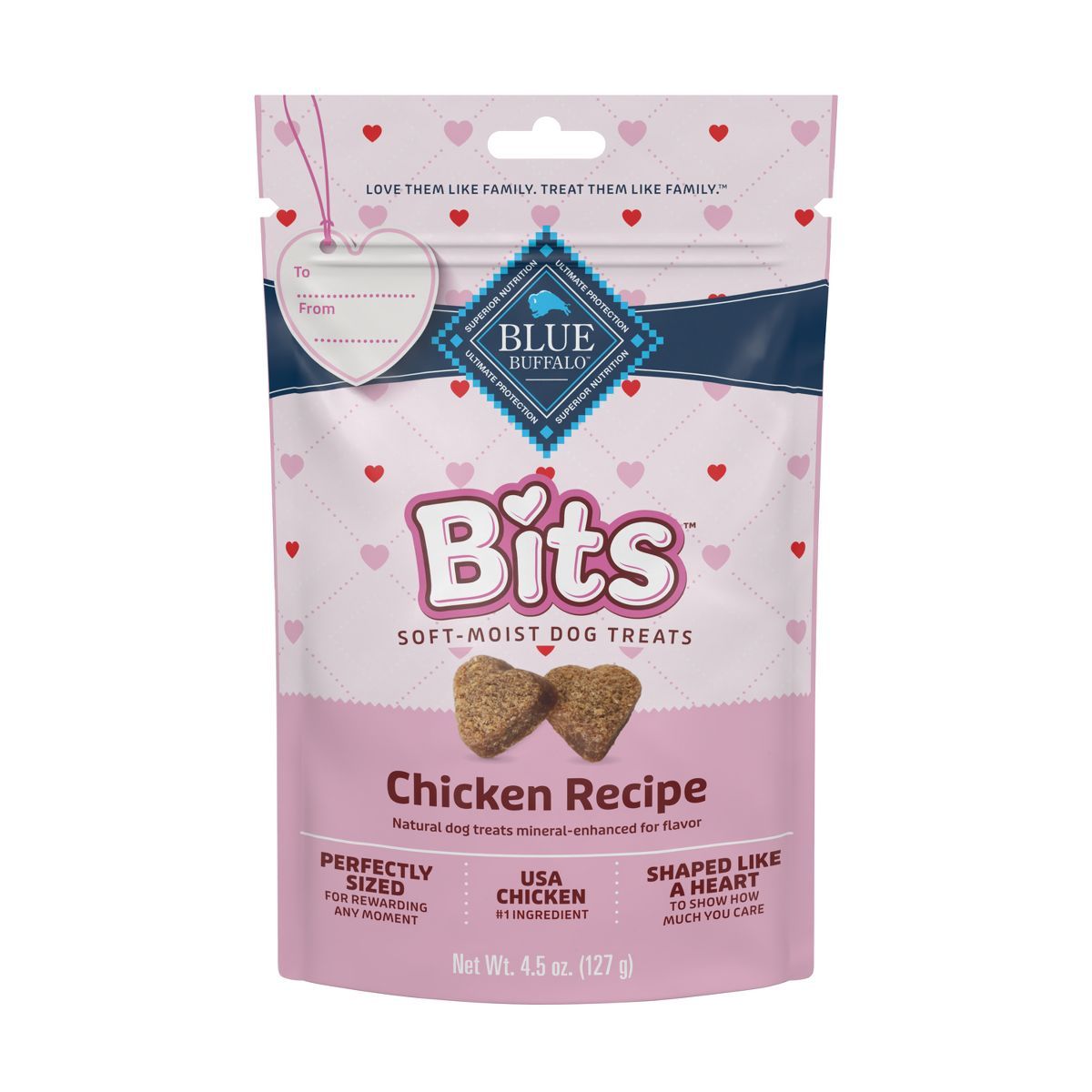 Blue Buffalo Valentine Bites All Ages Training Dog Treats with Chicken Flavor - 4.5oz | Target
