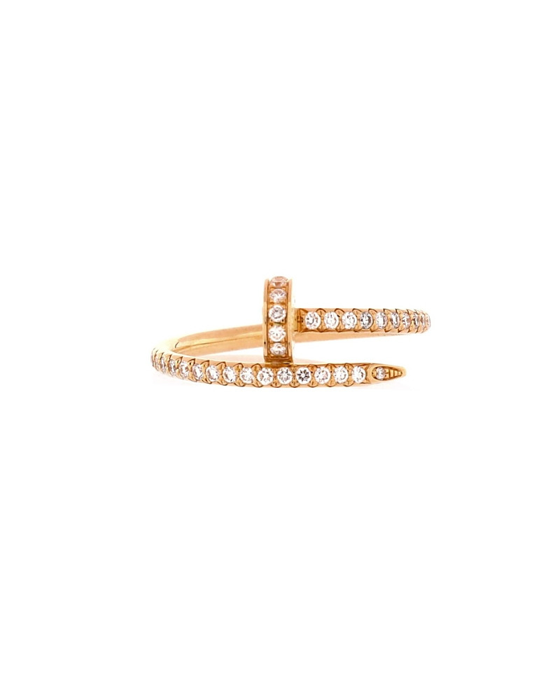 Pre-Owned Cartier Small Juste un Clou Paved Ring 18K Gold with Diamonds | Bloomingdale's (US)
