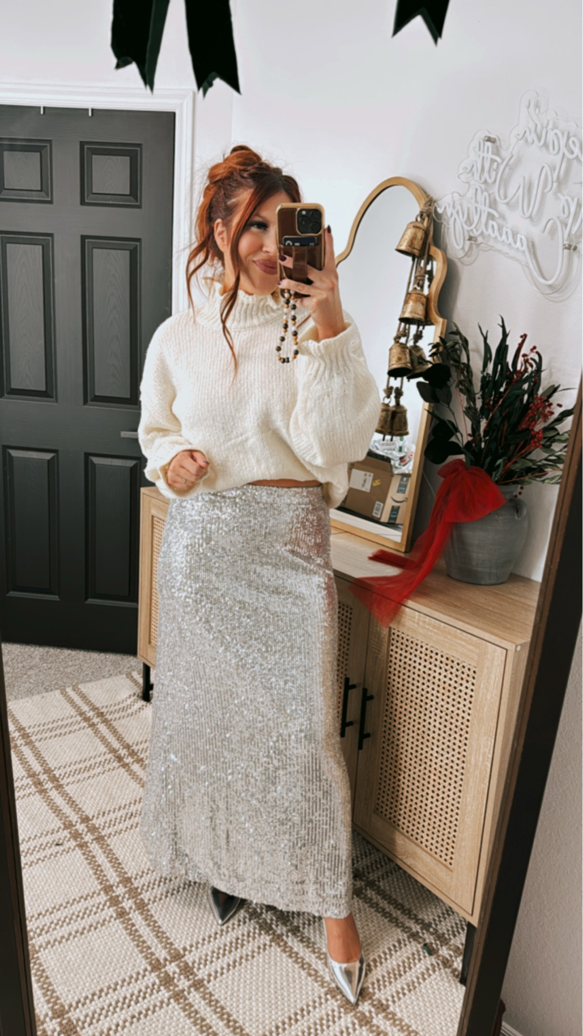 The perfect holiday look! Holiday photos, or party you could never go wrong. 150lbs 5’3 🤍 #amazon #amazonfinds #holidayparty #partylook 

#LTKHoliday #LTKFindsUnder100 #LTKStyleTip