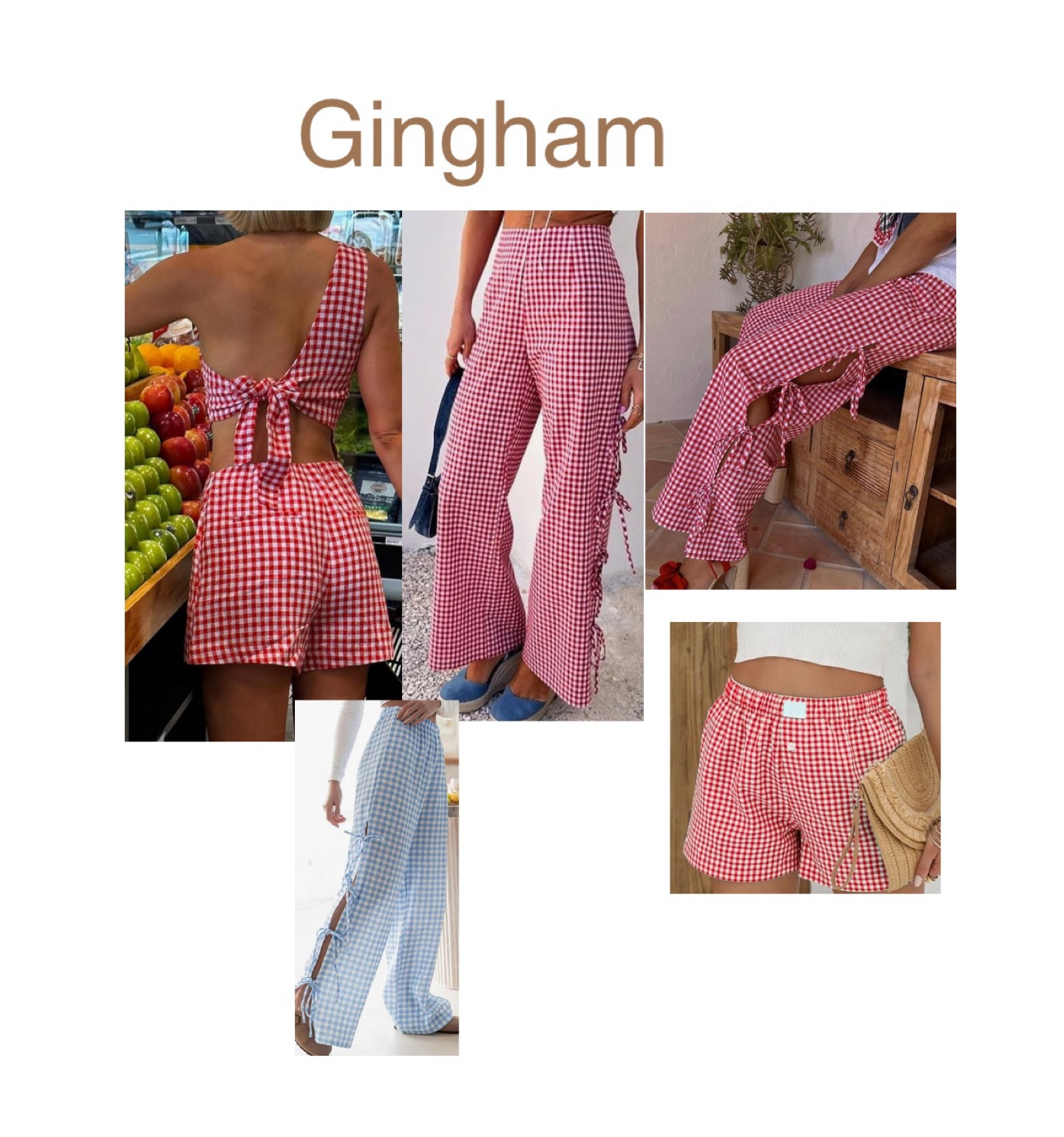 Gingham pants , amazing fashion, gingham shorts set , shorts , women’s boxer shorts , summer outfit, summer casual fashion 

#LTKFindsUnder50
